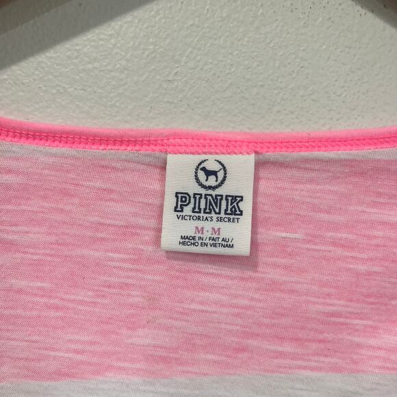 Victoria’s Secret PINK Stripe Long Sleeve Top Y2K Size M - Picture 5 of 7